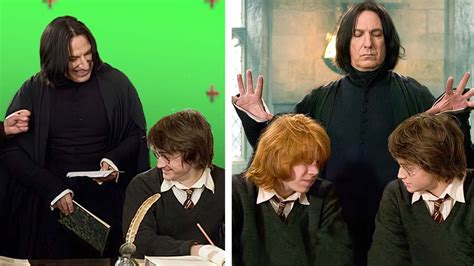 Snape Bloopers Vs. The Real Scene #shorts - YouTube