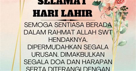 Ucapan Selamat Hari Lahir Dan Hari Jadi Buat Orang Tersayang