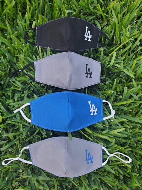 Dodgers Face Mask Reversible LA Dodgers Face Mask Dodgers | Etsy