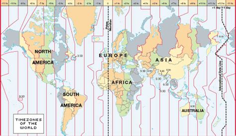 time zones - Google Images | Time zone map, World time zones, Time zones