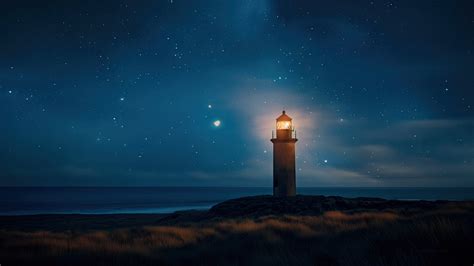 Lighthouse Wallpaper (Night, 8k) #5350