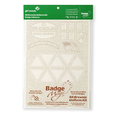 Brownie Badge Magic Uniform Kit – GSSEM Service Center Pickup