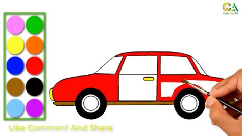 MY OWN CAR | CAR drawing and coloring | toy CAR | COLORKIDSART | Toy car, Car drawings, Car car