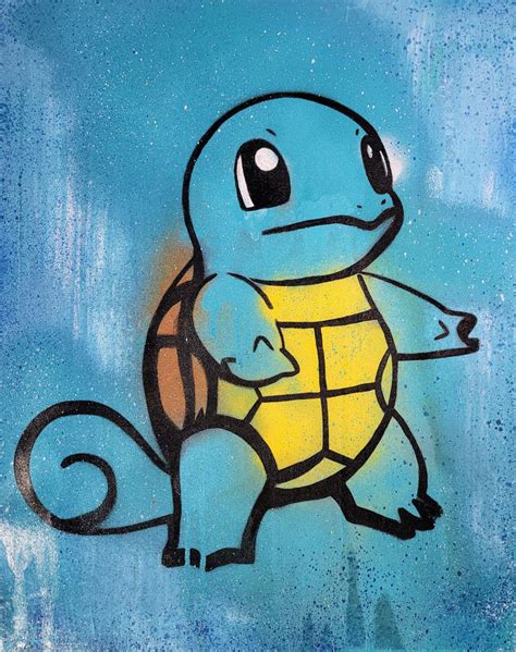 CUSTOM Pokemon Graffiti Mixed Media Painting made to order | Etsy