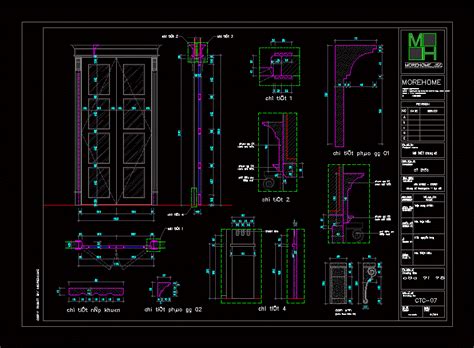 Interior Door DWG Detail for AutoCAD • Designs CAD