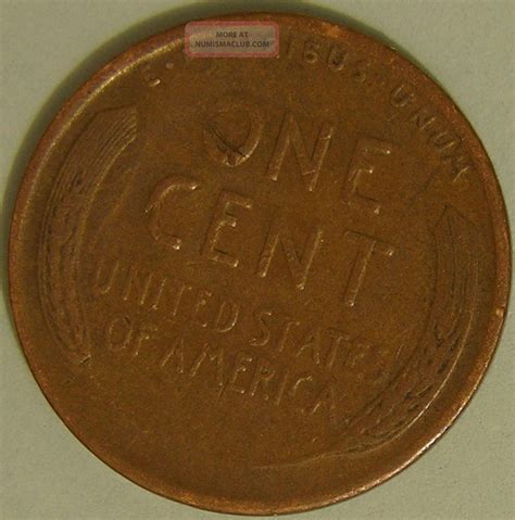 1945 S Lincoln Wheat Penny (lamination) Error Coin, Ae 889