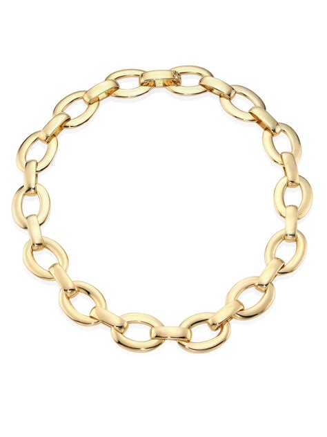 Roberto Coin Women's 18k Yellow Gold Chain Link Necklace - Gold in ...