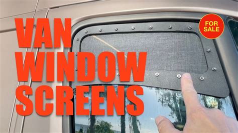 Ventilation. Pet safety. Security. No bugs! VAN WINDOW SCREENS for ...