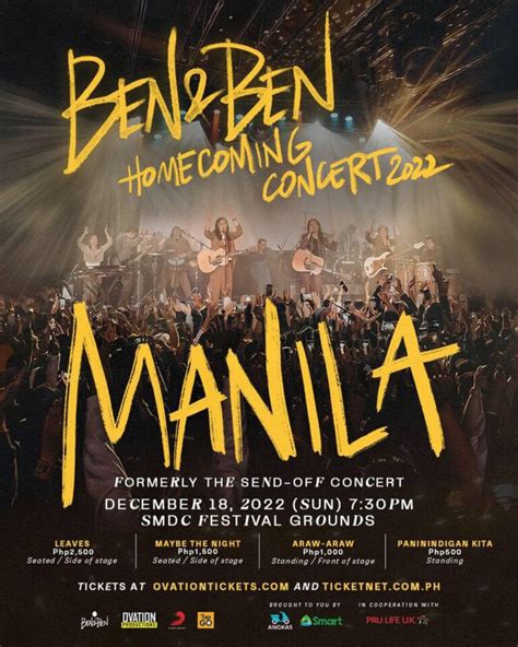 Ben&Ben Homecoming Concert - Philippine Concerts