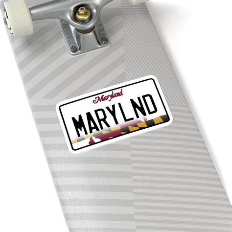 Maryland License Plate Vinyl Decal Maryland Sticker Laptop - Etsy