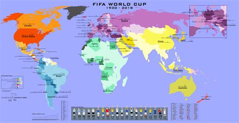 FIFA World Cup map 1930-2018 [OC] - [6561x3403] : r/MapPorn