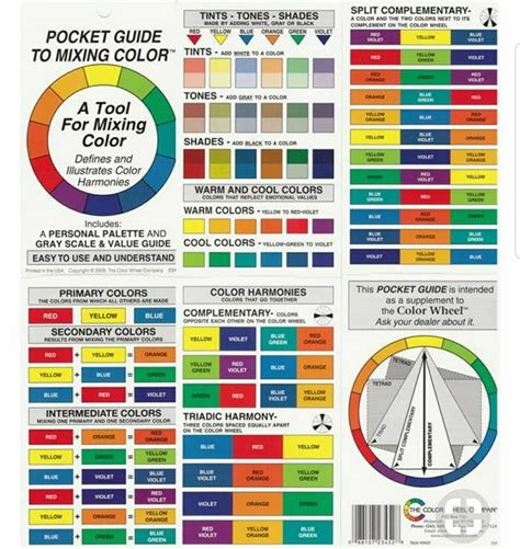 Color guide | Paint color wheel, Color mixing chart, Color mixing