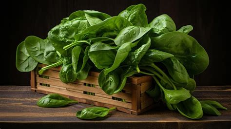 Premium AI Image | Fresh spinach leaves