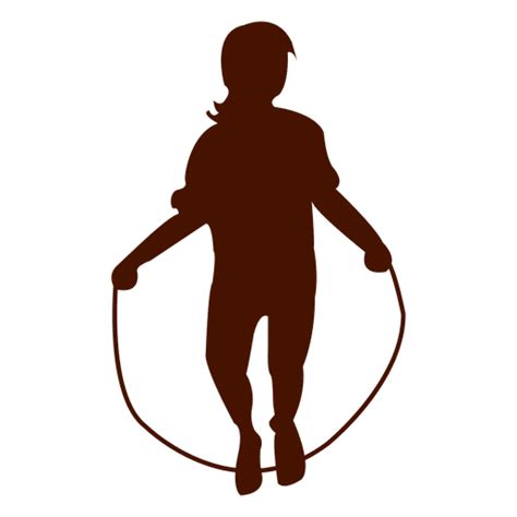 Child jumping rope silhouette - Transparent PNG & SVG vector file