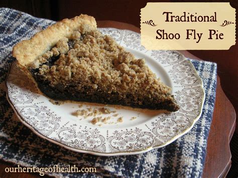 Traditional Shoo Fly Pie Recipe - Our Heritage of Health