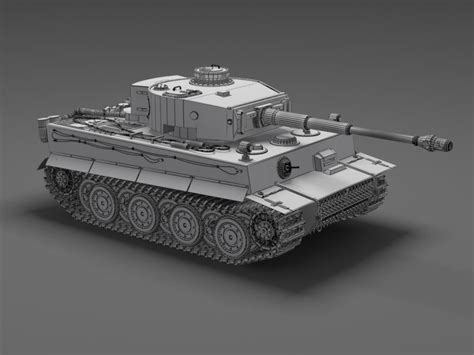 Tiger Tank 3D model - Download Free 3D models