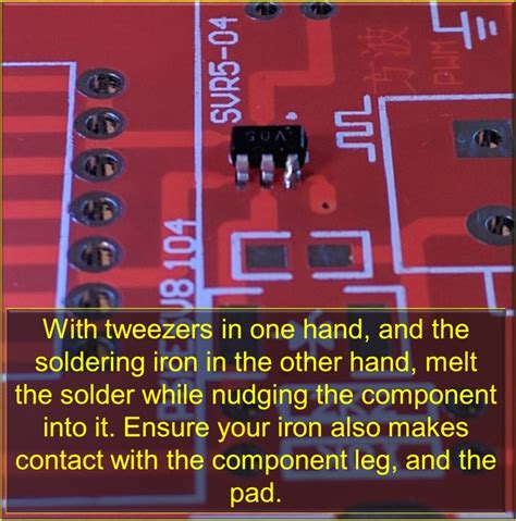 How to Solder SMD / SMT Components With a Soldering Iron : 12 Steps ...