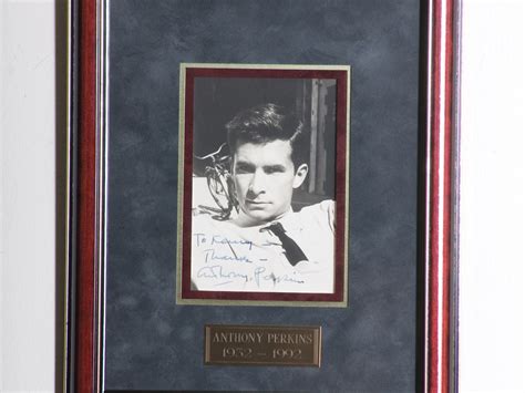 Anthony Perkins Autographed Photo | The Astor Collection | RM Sotheby's