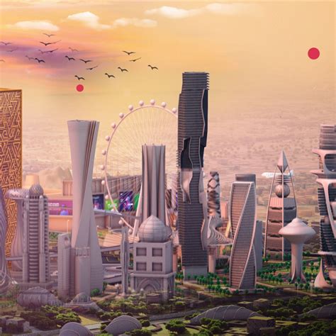 3D THE MUKAAB - SAUDI ARABIA VISION 2030 | Saudi arabia, New skyline, 3d assets