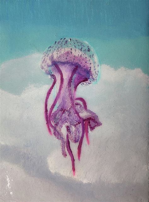 Sky Jellyfish Painting by Victoria Russell - Fine Art America