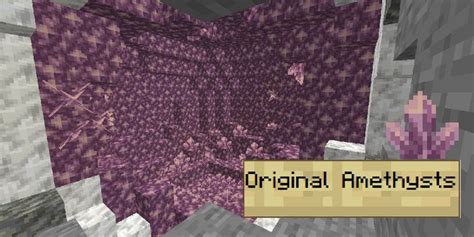 Original Amethyst Crystal Minecraft Texture Pack