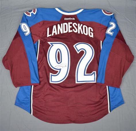 Gabriel Landeskog - Colorado Avalanche - NHL Player Media Tour - Worn and Autographed Jersey ...