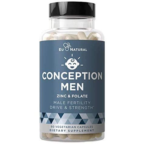 Conception Men Fertility Vitamins - Male Optimal Count, Sperm Motility Strength, Healthy Volume ...