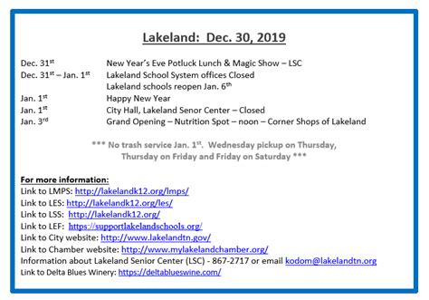 Downtown Lakeland Events Calendar - Printable Word Searches