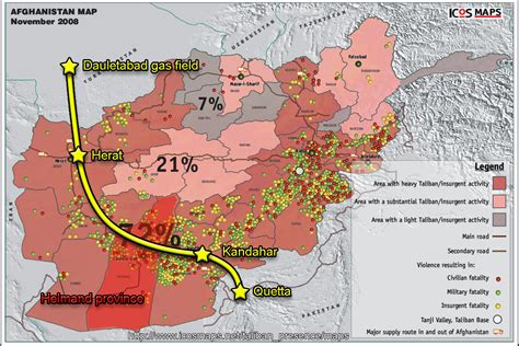 Afghanistan War Map