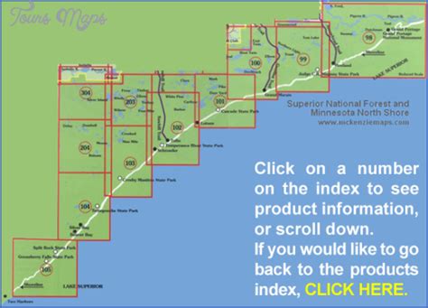 Superior Hiking Trail Map - ToursMaps.com