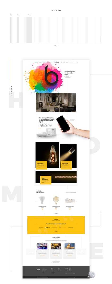 BRILIA Lighting Website Design on Behance