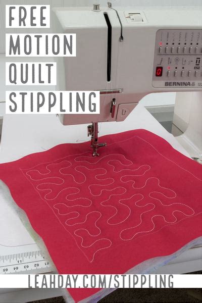 How to Free Motion Quilt Stippling or Meandering – LeahDay.com