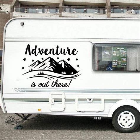 Adventure is Out There Quote RV Decal Happy Camper Vinyl - Etsy