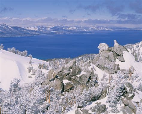 Sky View Detail, View of Tahoe from the top of Heavenly ski area, Lake Tahoe