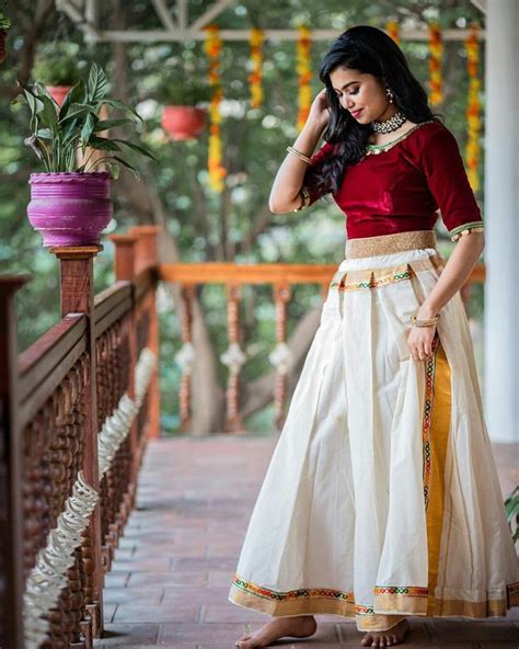 Pin by smitha rajeev on pattu pavada | Long skirt fashion, Indian dress ...