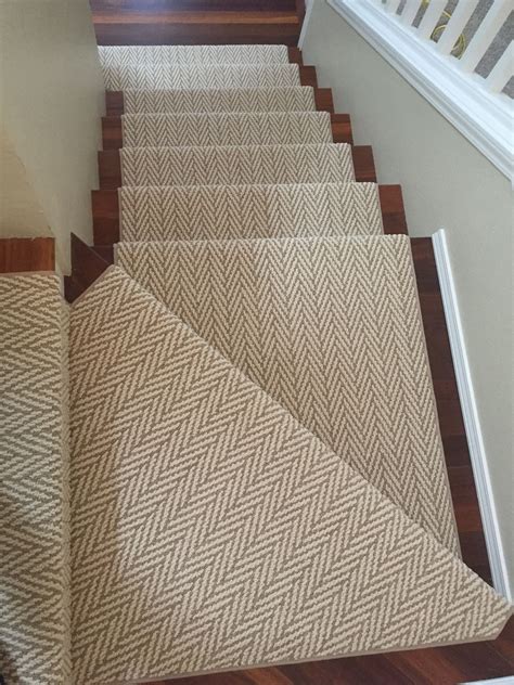 Only Natural Herringbone Stair Runner Carpet | Stair runner carpet, Staircase carpet runner ...