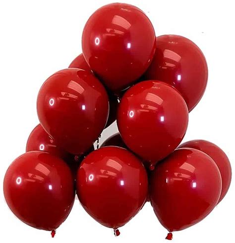 Wine Red Color Balloons 10 inch - 100 PC - India’s Premium Party Store ...