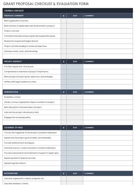 Grant Tracking Calendar Template Collection