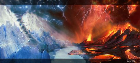 Fire Vs Ice by jaymahjad on DeviantArt