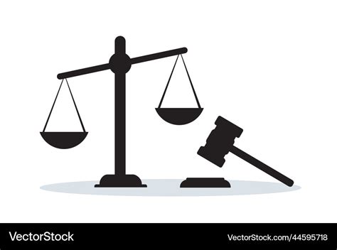 Justice scale court symbol Royalty Free Vector Image