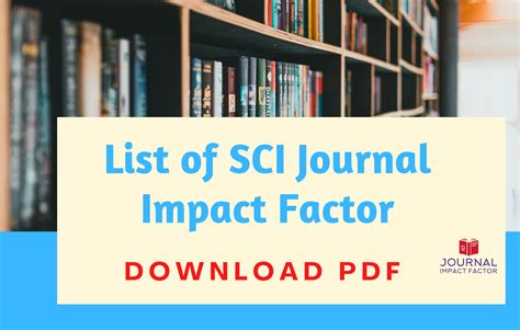 SCI Journal Impact Factor - Journal Impact Factor