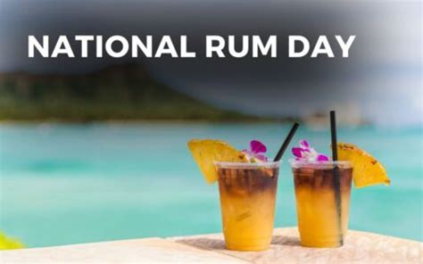 NATIONAL RUM DAY - August 16, 2024 - Angie Gensler