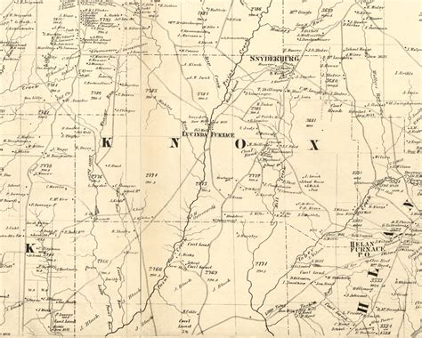 Knox Township, Pennsylvania 1865 Old Town Map Custom Print - Clarion Co ...