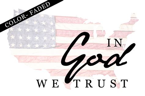 In God We Trust- Patriotic Flag Print USA