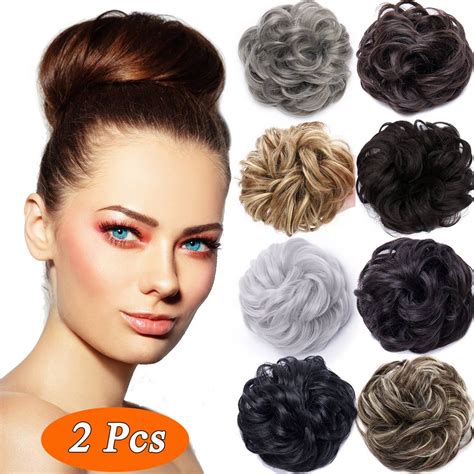 SEGO Synthetic Messy Hair Bun Extensions Scrunchies Hair Pieces for ...