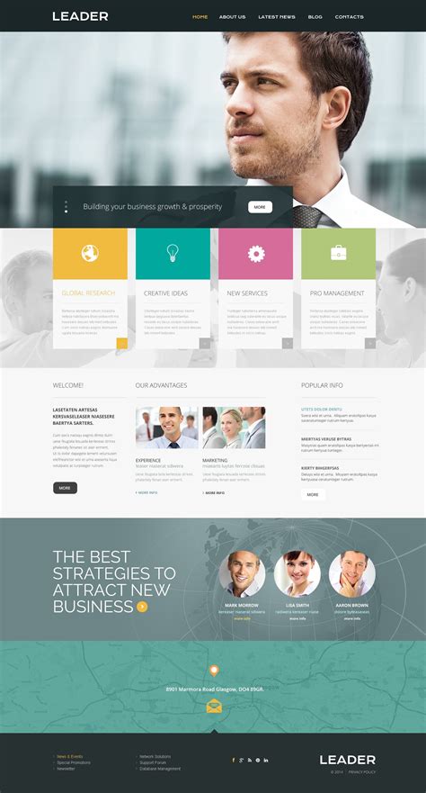 Consulting Responsive Website Template #49209