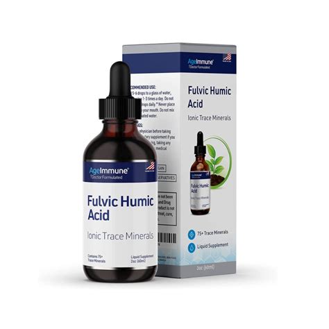 Fulvic Humic Acid Liquid Trace Minerals - AgeImmune