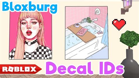 CUTE COLOR & AESTHETIC DECAL IDs // Bloxburg - YouTube