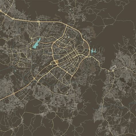 Premium Vector | Vector Map of Abuja Nigeria