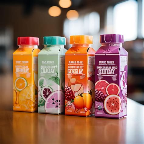 Premium AI Image | Packaging Photoshoot of a Variety Pack of Organic Juice Box Flavors for Kid ...